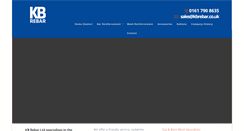 Desktop Screenshot of kbrebar.co.uk